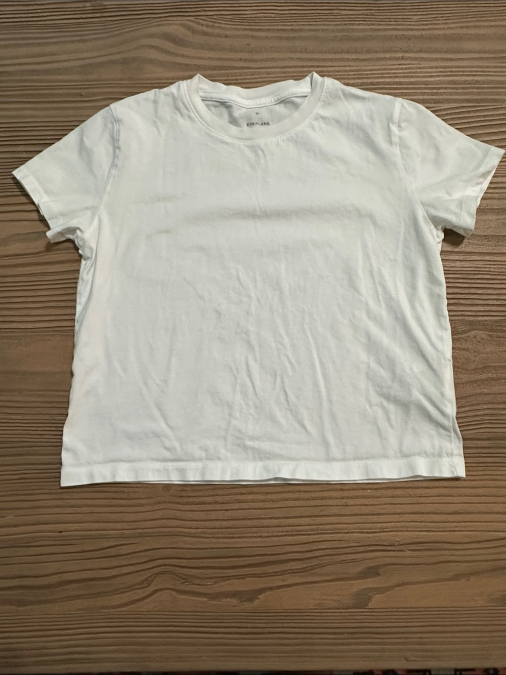 Everlane White Organic Cotton Baby Tee Size XS